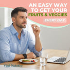 Vital Super Fruits & Veggies - Daily Superfood Capsules for Adults - Fruit and Veggies Supplement to Boost Immunity & Energy - 2-in-1 Formula for Overall Wellness - Fruit and Vegetable Capsules