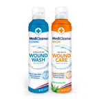 MediCleanse Sterile Saline Wound Wash and Wound Care Kit 7.4 Oz. 2 Pack
