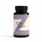 Zen Legs - Restless Limbs Support - Magnesium Glycinate, Turmeric, Valerian Root, Potassium, Black Pepper Root, L-Theanine, Vitamin D, Iron, B6, Zinc - Nighttime Muscle & Nerve Comfort - 90 Tablets