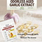 Elare Aged Garlic Extract Capsules 7500mg Odorless - 300 Count, Garlic Supplement, 2-Year Matured - for Heart & Immune Support, Non-GMO, Gluten-Free