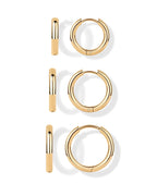 PAVOI Dainty Classic Huggie, Yellow Gold, Size 12mm, 14mm, 16mm