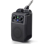 LEKATO Mini Electric Guitar Amp 5W, Portable Guitar Amp Bluetooth with Built-in 4 Effects, Clean Distortion Overdrive Reverb, Rechargeable Small Amplifier for Practice, Black (JA-05G)