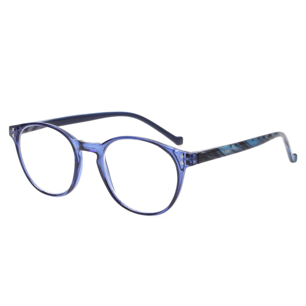 NORPERWIS 5 Pairs Reading Glasses - Standard Fit Spring Hinge Readers Glasses for Men and Women (Black Purple Red Blue Brown, 2.50)