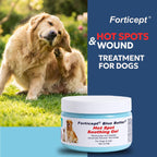 Forticept Blue Butter – Hot Spot Treatment for Dogs Cats | Dog Cat Wound Care | Skin Yeast Infections, Ringworm, Cuts, Rashes, First Aid Veterinary Strength Anti Itch Cream 4oz