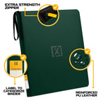 X PRO Toploader Binder | Holds 252 Toploaders | 20 Toploaders INCLUDED | 9-Pocket | Ringless Double-Sided Pockets for TCG, Sports | Premium Top Loader Storage