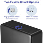 Stardrix Multifold Paper Towel Dispenser Wall Mount (Black) – Large Capacity C-Fold, Trifold, and Folded Commercial Hand Towels Holder for Bathroom & Restroom – Adhesive or Screw Mounted