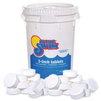 In The Swim 3 Inch Stabilized Chlorine Tablets for Sanitizing Swimming Pools - Individually Wrapped, Slow Dissolving - 90% Available Chlorine - Tri-Chlor - 50 Pounds - 2 Pack