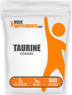BulkSupplements.com Taurine Powder - Taurine Supplement, Amino Acid Supplement for Energy - Unflavored & Gluten Free, 2g per Serving, 1kg (Pack of 5) (11 lbs)