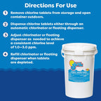 In The Swim 3 inch 5-in-1 Super Multi-Tabs – Swimming Pool Sanitizer – Chlorine - Algaecide - Stabilizer - Clarifier - 9 Pounds