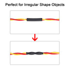 XHF UL Listed 1-1/4 Inch 10Ft 3:1 Waterproof Heat Shrink Tubing Roll Marine Grade Adhesive Lined Heat Shrink Tube, Insulation Sealing Oil-Proof Wear-Resistant Black
