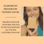 Aspen Kay Naturals Turmeric Soap for Face & Body - With Organic Shea Butter, Chamomile & Calendula - Gentle Turmeric Face Wash, All Skin Types, Made in USA (3 pack)