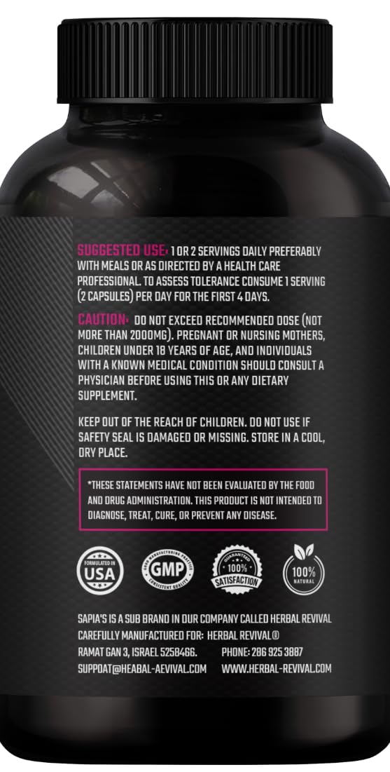 Female Libido Booster for Women - Increase Passion, Desire & Excitement - Relieve Stress, Reduce Dryness & Heighten Sensitivity, Her's Hornygoatweed Energy Supplement for Women in the Mood Enhancer