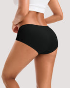 INNERSY Womens Underwear Cotton Hipster Panties Regular & Plus Size 6-Pack(Large,Dark Vintage)