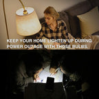 Emergency-Rechargeable-Light-Bulb, Stay Lights Up When Power Failure, 1200mAh15W 80W Equivalent LED Light Bulbs for Home, Camping, Tent (Soft Warm)