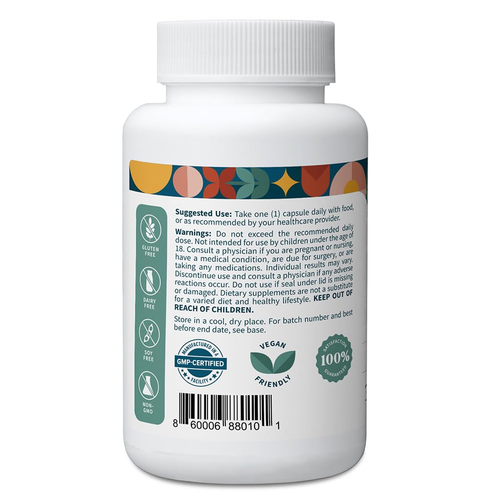 Pattern Wellness Odorless Organic Garlic - 1000mg - Supports Circulatory & Immune Health - Non-GMO, Gluten Free, Vegan - 90 Capsules