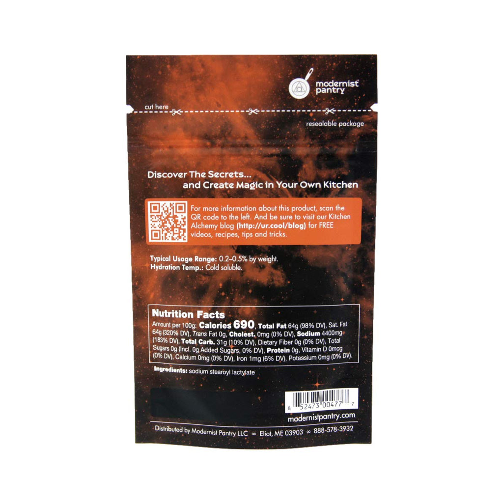 Sodium Stearoyl Lactylate (SSL) ⊘ Non-GMO ✡ OU Kosher Certified ❤ Gluten-Free ☮ Vegan - 50g/2oz