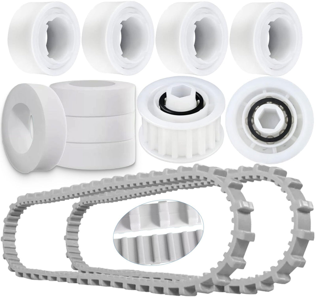 Nautilus cc Plus Replacement Parts 9985006-R2 Timing Track 6101611-R4 Climbing Ring Replacement 3884997-R6 Guide Wheels Pulley Gears Combo Kits for Maytronics Dolphin Nautilus M200 DX3 Pool Robot