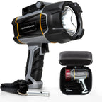 Durapower Boat Spotlight Flashlight, High Lumen IP67 Waterproof Super Bright Rechargeable Spotlight, Long Lasting Flashlight,1148ft Range Portable Handheld Spot Light Outdoor for Marine Boat Hunting
