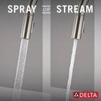 Delta Faucet Nicoli Kitchen Faucet with Pull Down Sprayer, Modern Brushed Nickel, Single Hole, Stainless Steel 19867LF-SS