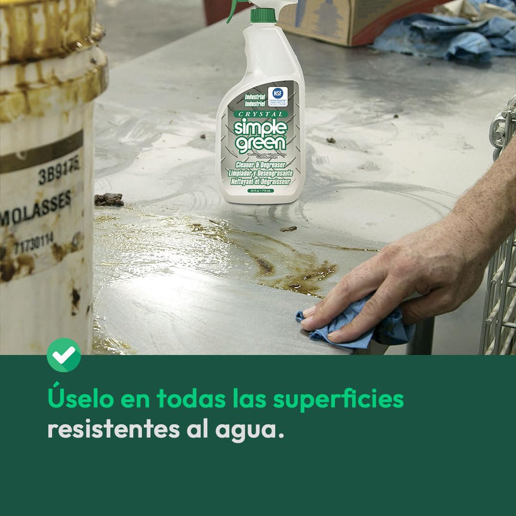 Simple Green 19128 Crystal Industrial Cleaner/Degreaser, 1 Gallon Bottle