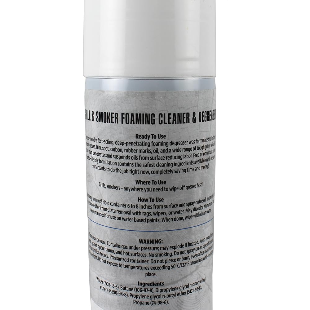 PIT BOSS Grill and Smoker Foaming Cleaner Degreaser 18 oz Eco-Friendly and Fast-Acting