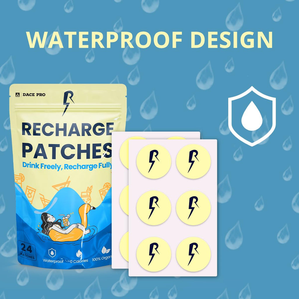 The Recharge Patch 24-Pack: Recovery Patches Cruise Essentials 2026 Women Festival Essentials Travel Essentials Cruise Ship Accessories Travel Size Toiletries Rebound Patches Must Haves for Energy
