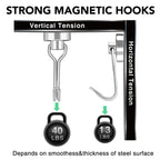 MIKEDE Magnetic Hooks 28 Pack 40Lbs Heavy Duty Neodymium Magnet Hook