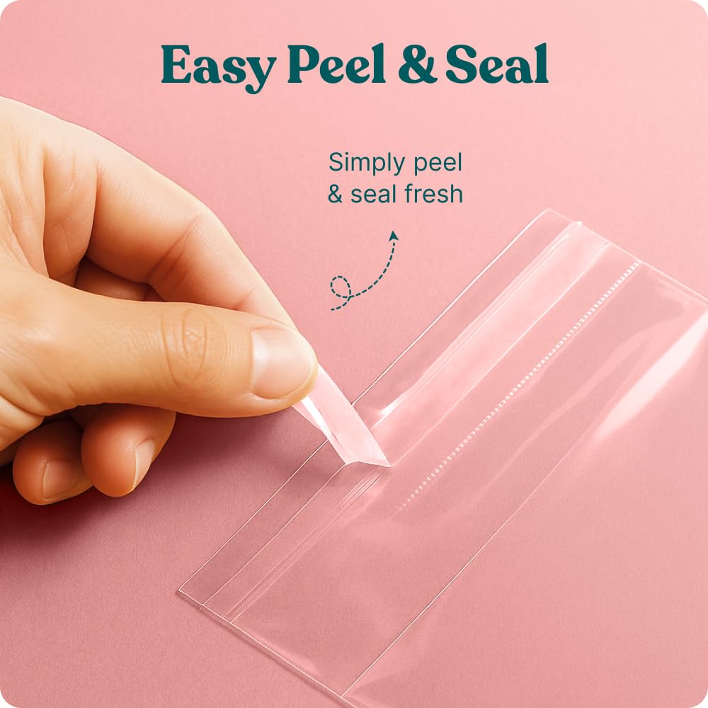 Pack It Chic - 11” X 14” Self Sealing Cellophane Bags (1000 Pack) - Resealable Adhesive Clear Bags for Gifts, 11X14 Photos, Prints, Envelopes, Documents