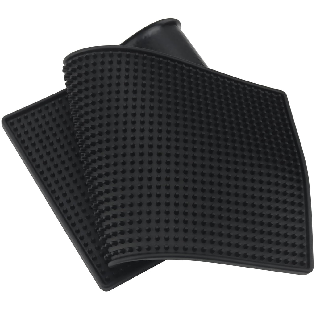 FUNSUEI 3 PCS 8 x 24 Inch Rubber Bar Mats, Non-Slip Rubber Bar Service Top Spill Mats, PVC Bar Spill Mat Drinks Mixing Pad for Bars, Home Kitchen, Pubs, Restaurants