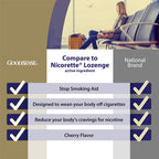 GoodSense Nicotine Lozenge 4 mg, Reduce Nicotine Cravings and Stop Smoking with a Nicotine Replacement Therapy, 108 Count