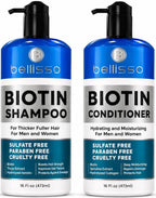 BELLISSO Biotin Shampoo and Conditioner Set - Sulfate & Paraben Free