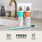 Dr. Squatch Hydroxyapatite Toothpaste Whitening - Natural, Fluoride-Free Toothpaste - Enamel Support - Day & Night Set - Citrus Mint & Spearmint, (4.7 oz, 2-Pack)