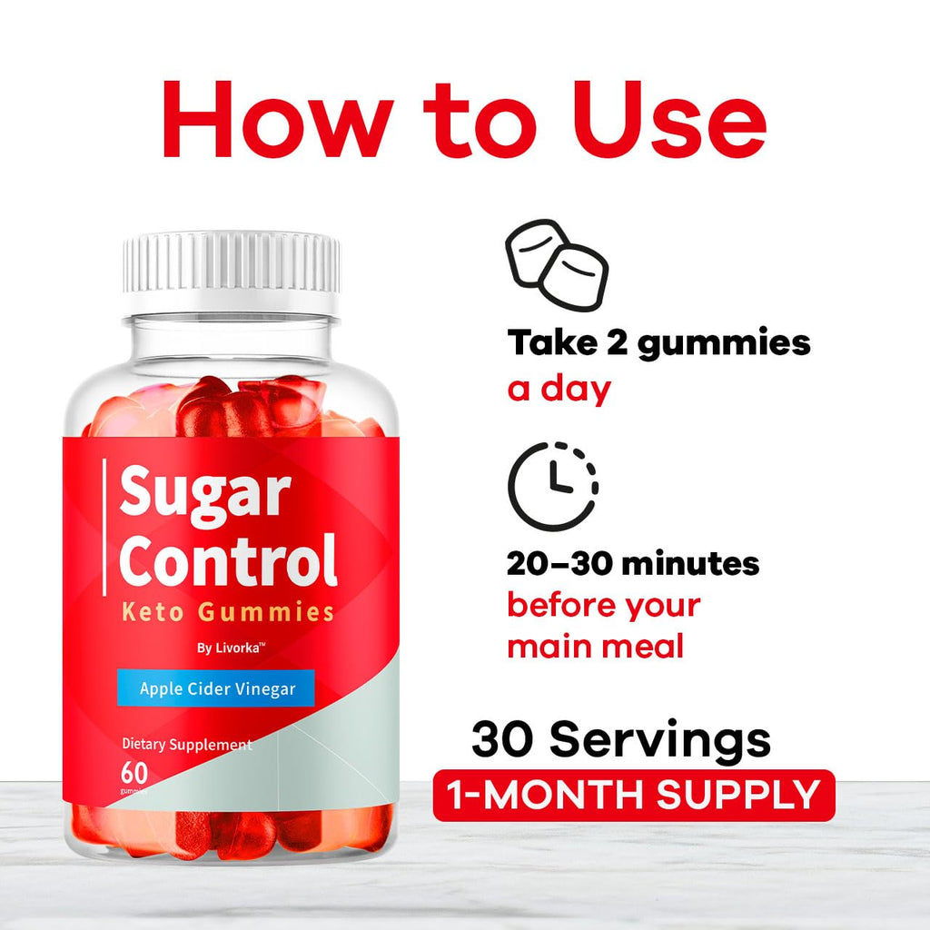 (2 Pack) SugarControl Keto Gummies - Official SugarControl Advanced Apple Cider Vinegar Gummys All Natural Supplement Support, 120 Gummies for 2 Months