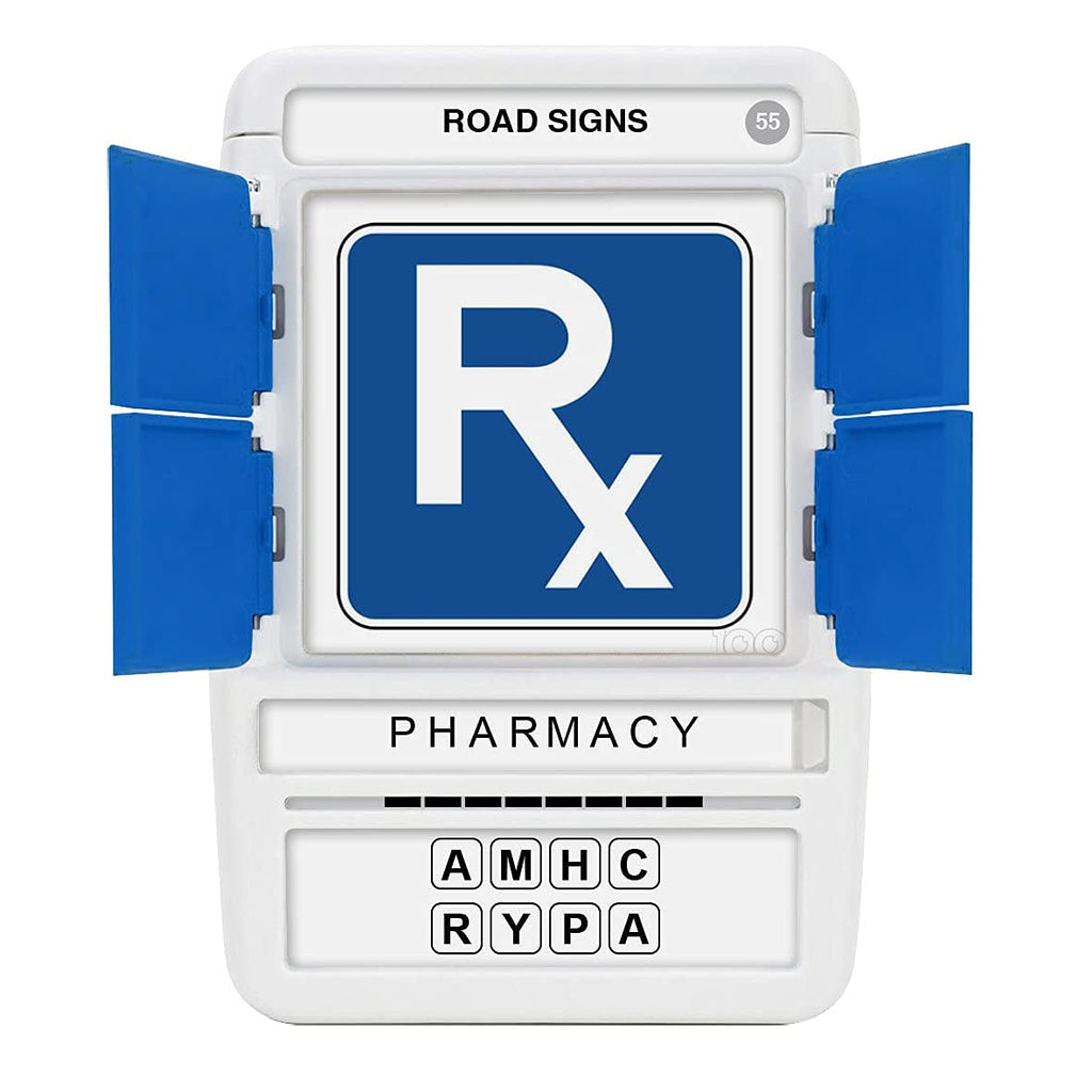 100 PICS US Road Signs Travel Game - Learn 100 Road Signs | Flash Cards with Slide Reveal Case | Card Game, Gift, Stocking Stuffer | Hours of Fun for Kids and Adults | Ages 6+