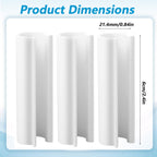 64 Pcs PVC Pipe Clips Greenhouse Clips for 1/2 Inch Greenhouses PVC Pipe, Row Covers, Pool Cover, Garden, Shelters, Bird Protection, 2.4 Inch Long (White)