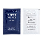 BLUE PANDA Flushable Wipes - Individually Wrapped Wipes for Adults - Soothing Aloe Vera Scent - Compact Travel Toilet Paper - 100 Count, Blue, Aloe Vera