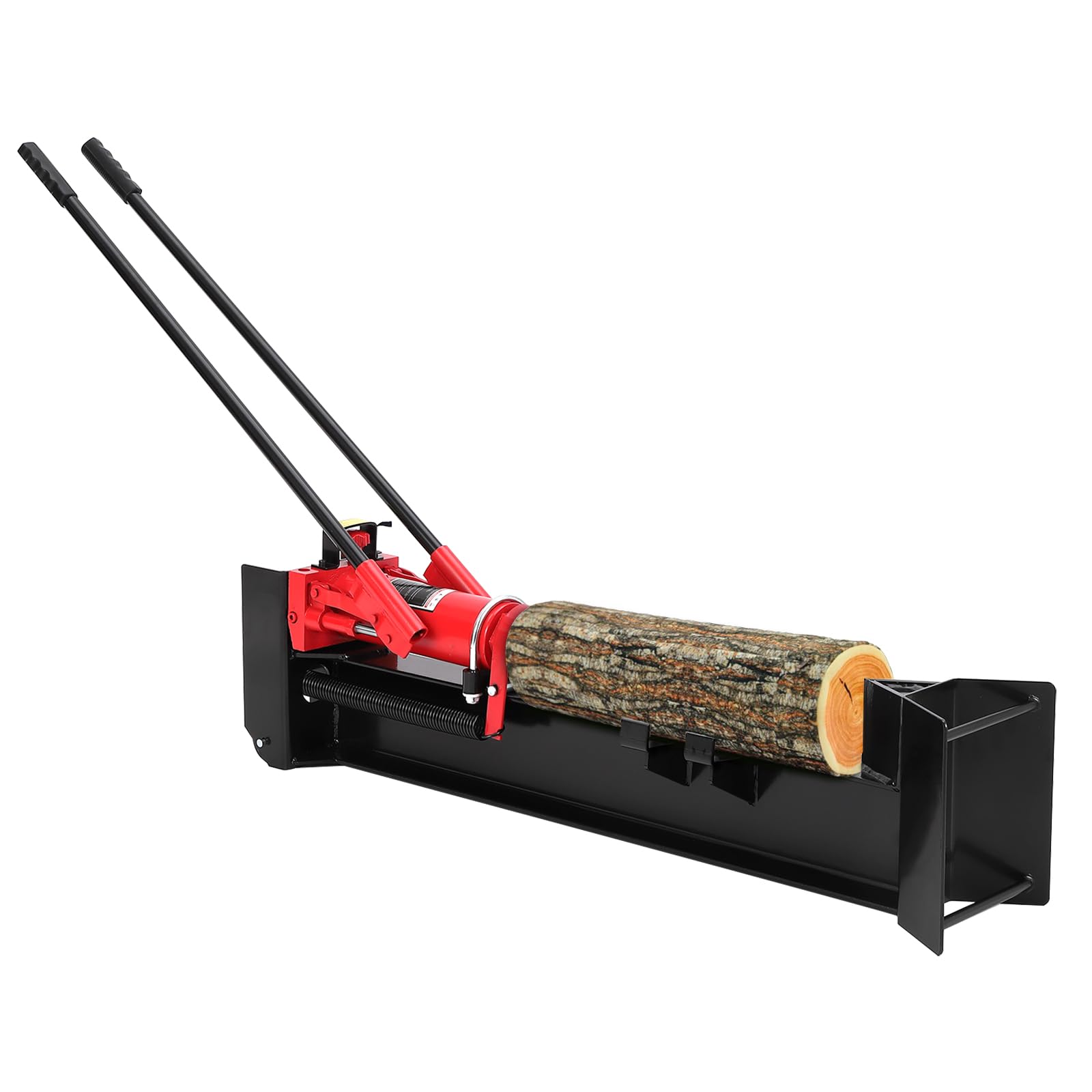 GarveeTech 12 T Hydraulic Log Splitter Wood Cutter, Manual Log Splitter with Horizontal Full Steel Beam & Built-in Wheel