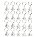 Ant Mag Magnetic Hooks Heavy Duty with Snap 22lbs Strong Magnet Hooks Great Hanging for Refrigerator, Cruise Cabin, Grill, Wreath,Kitchen,Office 20 Pack