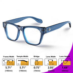 VISOONE Stylish Frame in Multiple Colors Blue Light Blocking Glasses for Men Women BONA