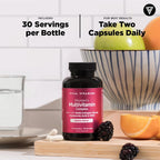 Vital Vitamins Women's Multivitamin Complex - Made with Multi-Collagen Blend, Hyaluronic Acid, & MSM - Beauty Multivitamins - with Vitamin A, C, E, B6, B12, D3-60 Capsules