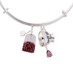 Alex and Ani Spill the Tea' Cup & Tea Bag Charm Bangle
