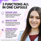 Vitboost Biotin with Hyaluronic Acid, Collagen and Keratin – 25000 mcg Hair Growth Vitamins for Men and Women – Nails and Skin, USA Made - Third Party Tested, B1, B2, B3, B6, B7 Complex - 120 Capsules