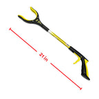 RMS 2 Pack 21 Inch Short Grabber Reacher with Rotating Jaw - Mobility Aid Reaching Assit Tool