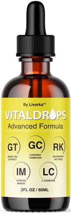 Vital Drops - Official Vital Drops Advanced Formula, VitalDrops Daily Premium Liquid Supplement Support All Natural Multivitamin for Overall Health & Wellness, 1 Bottle for 1 Month