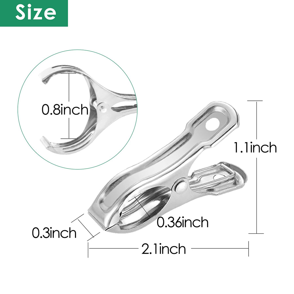 Samhopo 80Pcs Garden Clips for Netting, 2 Inch Metal Greenhouse Clamps