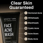 Acne System for Men and Boys, Face Wash, Moisturizer, Pimple Patches, Shield Men's Skin Care Set (4 Months)