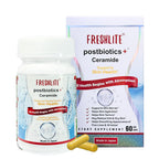 FRESHLITE Japanese Clear Skin Ceramide Supplement – Plant-Based Ceramide & Postbiotics for Hydration, Barrier & Elasticity – Helps Reduce Acne & Irritation – Non-GMO, Gluten-Free, 60 Vegan Capsules