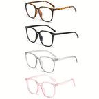 Paleshy 4 Pack Blue Light Glasses, Computer/Gaming/TV/Phones Glasses for Women and Men, Anti Eye Strain Lightweight Frames for Work & Screen Time