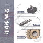 Worm Gear Kit 9706529, 9709511, 9703337, 9709231 Compatible With Whirlpool/KitchenAid 5QT & 6QT Stand Mixer with Worm Gear, Food Grade Grease, Retaining Ring Pliers, Mixer Bevel Gear Kit etc