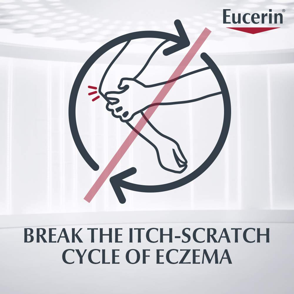 Eucerin Eczema Relief Cream, Full Body Lotion for Eczema-Prone Skin, Moisturizing Eczema Cream, Body Moisturizer, Multi-Pack, 8 oz. Tube (Pack of 3)